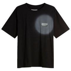 新品 メゾン マルジェラ グラフィティロゴ ペイント Tシャツ ブラック 
