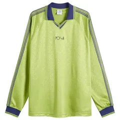 ポーラー スケート カンパニー メンズ トップス シャツ Polar Skate Co Davie Football Shirt Peridot Dark Blue ブルーのサムネイル