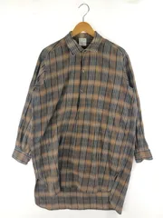 【中古】【メンズ】 USED 60's-70's GRANDPA SHIRT 60-70年代 グランパシャツ チェック 長袖シャツ 【146-250313-hi-20-TAG】