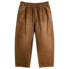 マスターマインド メンズ ボトムス カジュアルパンツ MASTERMIND WORLD Wide Fit Duck Painter Pants Dark Brown ブラウン
