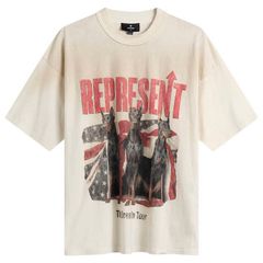 リプレゼント メンズ トップス Tシャツ Representhe American Dream On Tour TShirt Washed Ecru エクリュ