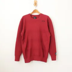 OAKLEY オークリー 19AW ゴルフ トップス SKULL SINUOUS SWEATER CREW エンジ JPN L （w-0942）のサムネイル