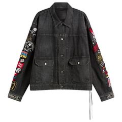 マスターマインド メンズ アウター ジャケット・ブルゾン デニム MASTERMIND WORLD Patchedenim Jacket Black ブラック