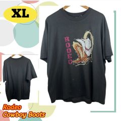 ヴィンテージ ロデオカウボーイブーツ グラフィック Tシャツ 半袖 