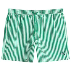 カルバンクライン メンズ 水着 ハーフパンツ・ショーツ ショートパンツ Calvin Klein Medium Drawstring Swim Shorts Penny Stripe Mardi Gras Green グリーン