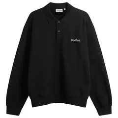 カーハート メンズ アウター パーカー・スウェット ポロシャツ Carhartt WIP Label Polo Sweatshirt Black ブラック