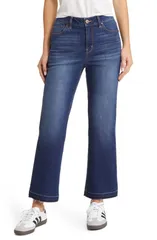 1822 デニム レディース ボトムス デニムパンツ ブーツカット ハイウエスト ブーツ ジーンズ 1822 Denim Release Hem High Waist Demi Bootcut Jeans Crystal