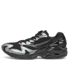 【送料無料】 ミズノ メンズ スニーカー シューズ Mizuno Wave Rider 10 Sneaker Black Black Sand Metallic Gray