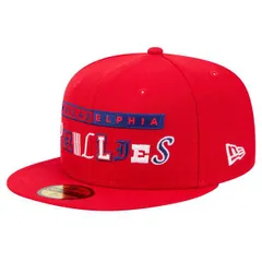 ニューエラ メンズ アクセサリー 帽子 Mens New Era Red Philadelphia Phillies Ransom 59FIFTY Fitted Hat Red レッド