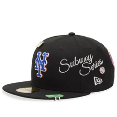 【送料無料】 ニューエラ メンズ 帽子 アクセサリー New Era Image New York Mets Subway Series 59Fifty Cap Black
