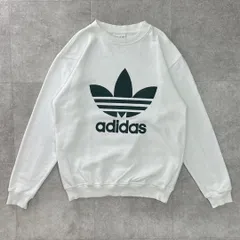 90s アディダス　adidas トレフォイル　ビンテージ　スウェット　白　1