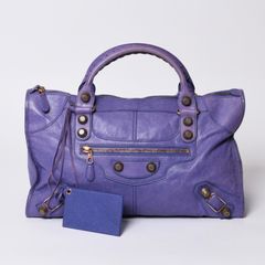 BALENCIAGA バレンシアガ ジャイアントワーク ハンドバッグ パープル 