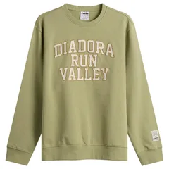 ディアドラ メンズ アウター パーカー・スウェット シャツ Diadora Run Valley Crew Sweatshirt Sage Green グリーンのサムネイル