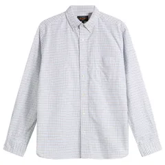 ビームス プラス メンズ トップス シャツ ボタンダウン オックスフォード ダウン Beams Plus Tattersall Check Button Down Oxford Shirt White Sax Brown ホワイト