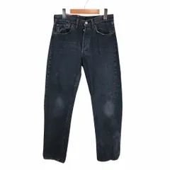 90-00s USA製 Levi's リーバイス 501 デニムパンツ ブラックデニム ブラック (メンズ W32 L34) O8085 中古 古着