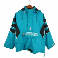 90年代 STARTER スターター NBA デトロイト・ピストンズ 中綿ジャケット プロチーム ブルー (メンズ XL) O8128 中古 古着のサムネイル