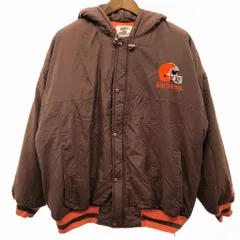 90年代 STARTER スターター NFL クリーブランド・ブラウンズ 中綿ジャケット プロチーム ブラウン (メンズ XL) O8144 中古 古着のサムネイル