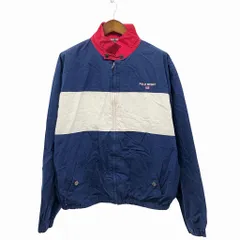90年代~ POLO SPORTS ポロスポーツ スイングトップ 大きいサイズ ネイビー (メンズ XXL) O8347のサムネイル