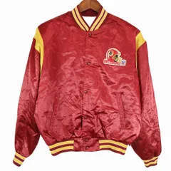 80年代 NFL ワシントン・レッドスキンズ スタジアムジャケット プロチーム ワインレッド (メンズ L相当) 中古 古着 O8397のサムネイル