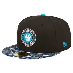ニューエラ メンズ アクセサリー 帽子 Mens New Era Black Charlotte FC Elementech Pack 59FIFTY Fitted Hat Black ブラック