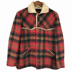 Salmar ウールピーコート 緑・赤・青チェック - メルカリ