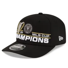ニューエラ メンズ アクセサリー 帽子 Mens New Era Black Inter Miami CF 2025 MLS Cup Champions Lockeroom 9SEVENTY Adjustable Hat Black ブラック