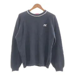 00年代 HELLY HANSEN ヘリーハンセン クルーネック コットンニット セーター ネイビー (メンズ XL) 中古 古着 P5664