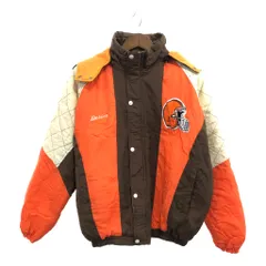 STARTER スターター NFL クリーブランド・ブラウンズ 中綿 ナイロン スタジアムジャケット プロチーム ブラウン(メンズ L) 中古 古着 P6099のサムネイル