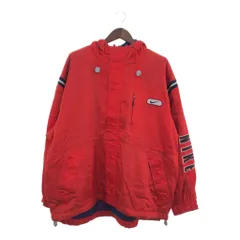 90年代 NIKE ナイキ ナイロン パーカージャケット スポーツ レッド (メンズ XL) 中古 古着 P6930