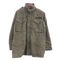 60年代 米軍実物 U.S.ARMY M-65 フィールドジャケット 2nd ヴィンテージ ミリタリー オリーブ (メンズ M-L) 中古 古着 P6994