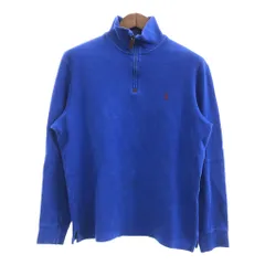 Polo by Ralph Lauren ポロ ラルフローレン ハイネック ハーフジップセーター ブルー (メンズ M) 中古 古着 P7233