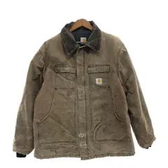 Carhartt カーハート トラディショナルコート ダック キルティング ワークジャケット ベージュ (メンズ XL相当) 中古 古着 P7454