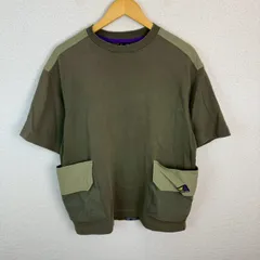 New Balance MT1996 ニューバランス Tシャツ アースカラー オリーブ LARGEサイズ メンズ 古着 ユーティリティ テック系 アウトドア