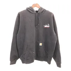 Carhartt カーハート 企業ロゴ パーカー ワーク ワンポイントロゴ グレー (メンズ 2XL相当) P8655