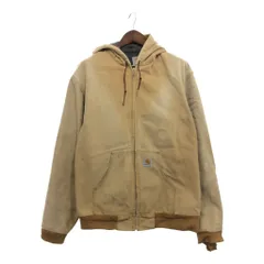90年代 USA製 Carhartt カーハート アクティブジャケット ダック地 大きいサイズ ベージュ (メンズ 2XL) P8999