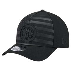 뉴엘라 남성 액세서리 모자 Mens New Era Black Brooklynets Game Day Flag AFrame 9FORTY Adjustable Hat Black