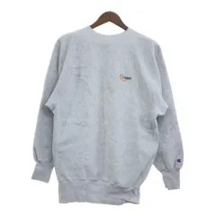 90年代 Champion チャンピオン リバースウィーブ 企業ロゴ スウェット 大きいサイズ グレー (メンズ XXL) P9005