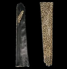 アニェル レディース アクセサリー 手袋 レザー Agnelle Glamour Leather Gloves Arm Length Panthereのサムネイル