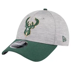 ニューエラ メンズ アクセサリー 帽子 Mens New Era Heather GrayHunter Green Milwaukee Bucks Active DigiTech TwoTone 9FORTY Adjustable Hat Heather Gr
