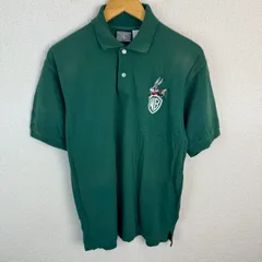 90s Warner Bros ワーナーブラザーズ ポロシャツ ロゴ刺繍 グリーン Mサイズ メンズ 古着 レトロ アメカジ ストリートのサムネイル