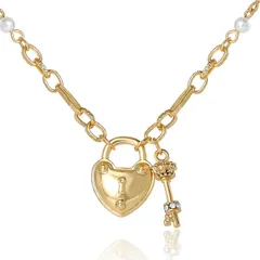 ジューシークチュール レディース アクセサリー ネックレス・チョーカー レース Juicy Couture Heart Locket Charm Necklace GoldTone Gold Toneのサムネイル