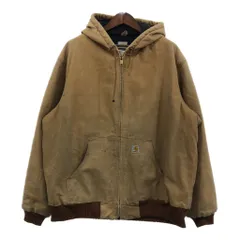 90年代 Carhartt カーハート アクティブジャケット ワーク ベージュ (メンズ XL) 中古 古着 Q8482