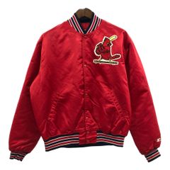 MLB セントルイス カージナルス　サテンジャンパー　Lサイズ　90年代前期 90年代 MLB セントルイスカージナルスのサテンジャンパー Lサイズ 未