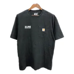 Carhartt カーハート ポケット 半袖Ｔシャツ 企業ロゴ ブラック (メンズ L) 中古 古着 Q9280