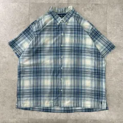 希少モデル　BOB CAMP 半袖シャツ　チェックシャツ　ブルー　BDシャツ