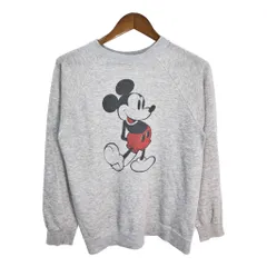 80年代 Disney ディズニー ミッキーマウス スウェット キャラクター キャラクター グレー (メンズ S Ｓ相当) 中古 古着 R2424
