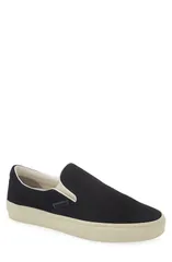 トム・フォード メンズ シューズ スニーカー スエード TOM FORD Jude Perforated Suede SlipOn Sneaker Black Cream クリームのサムネイル