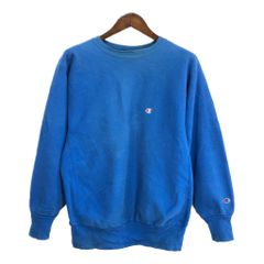 ゆ*と様 希少 チャンピオン リバースウィーブ 90s 刺繍タグ USA製 ブル