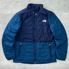ノースフェイス　リバーシブル　ジャケット　フリース　ダウン　青　ブルー　ベージュ