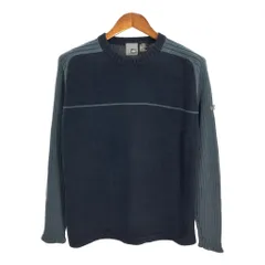 90年代 Quiksilver クイックシルバー コットンセーター ネイビー (メンズ M) 中古 古着 R3827のサムネイル